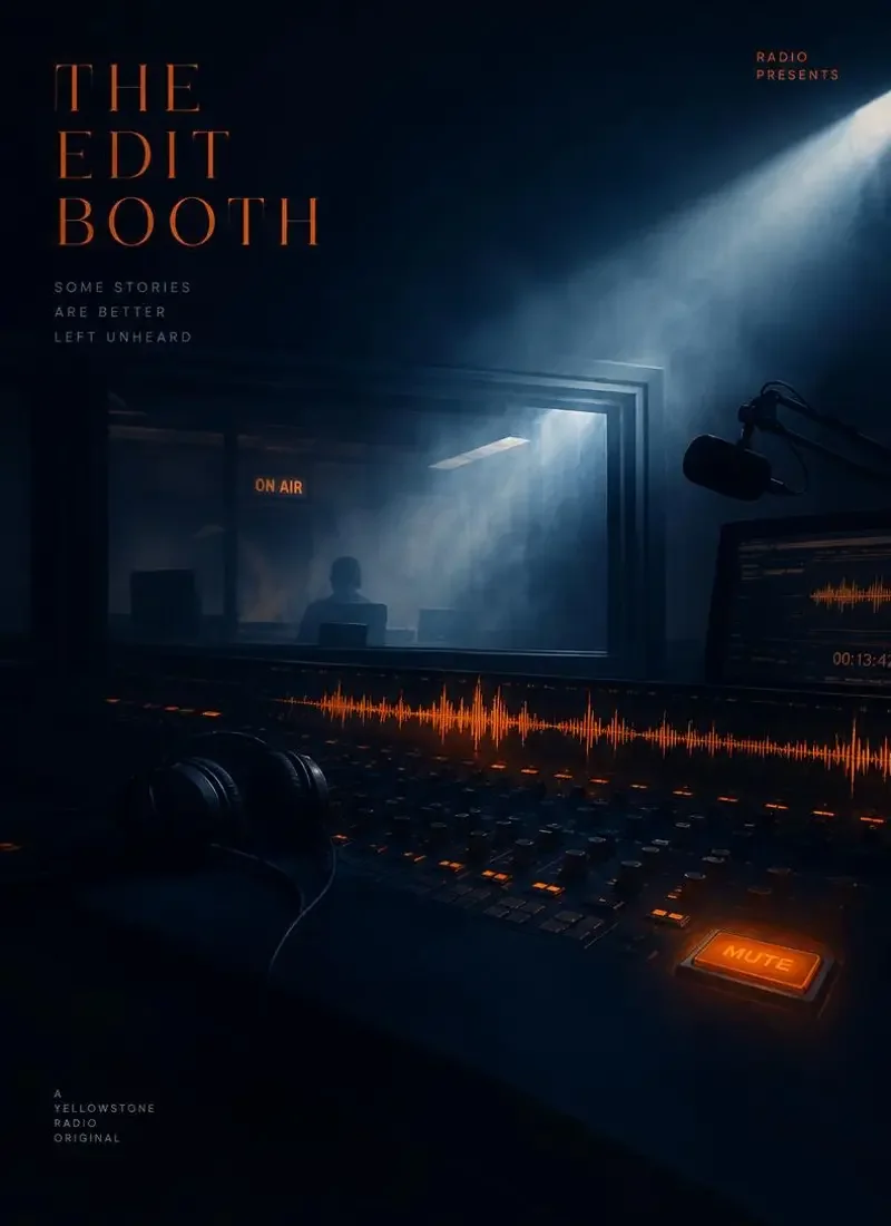 未播出的录音 - 黄豆短剧下载原创样片 未播出的录音 原创样片海报,电台波形与静音按钮